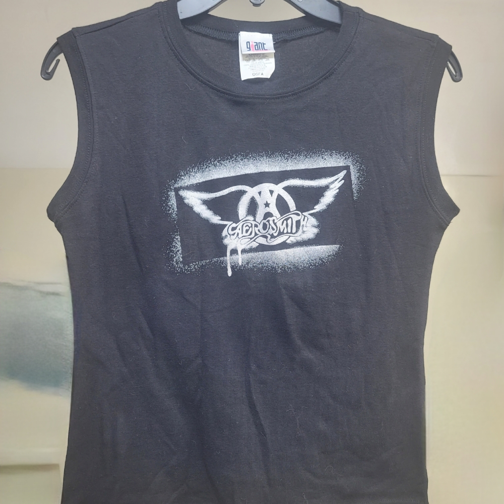 Women's Vintage Aerosmith Band Sleeveless Top